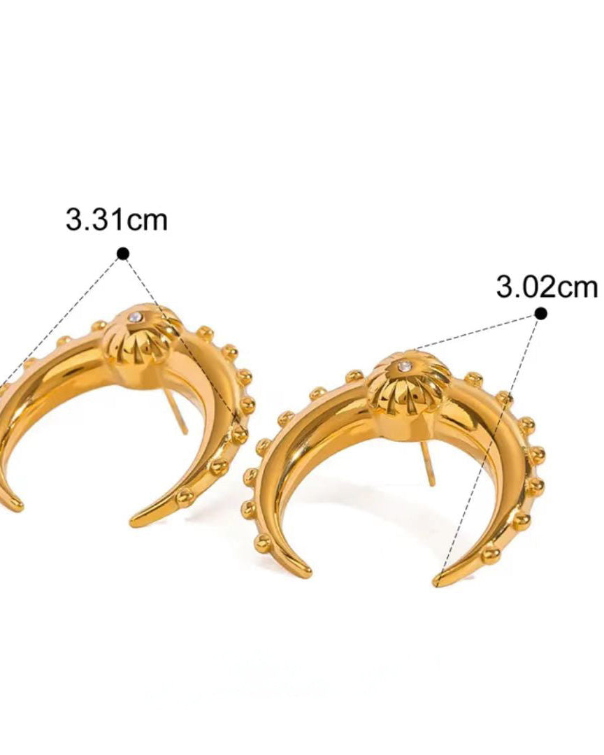 Moonflare Stud Earring