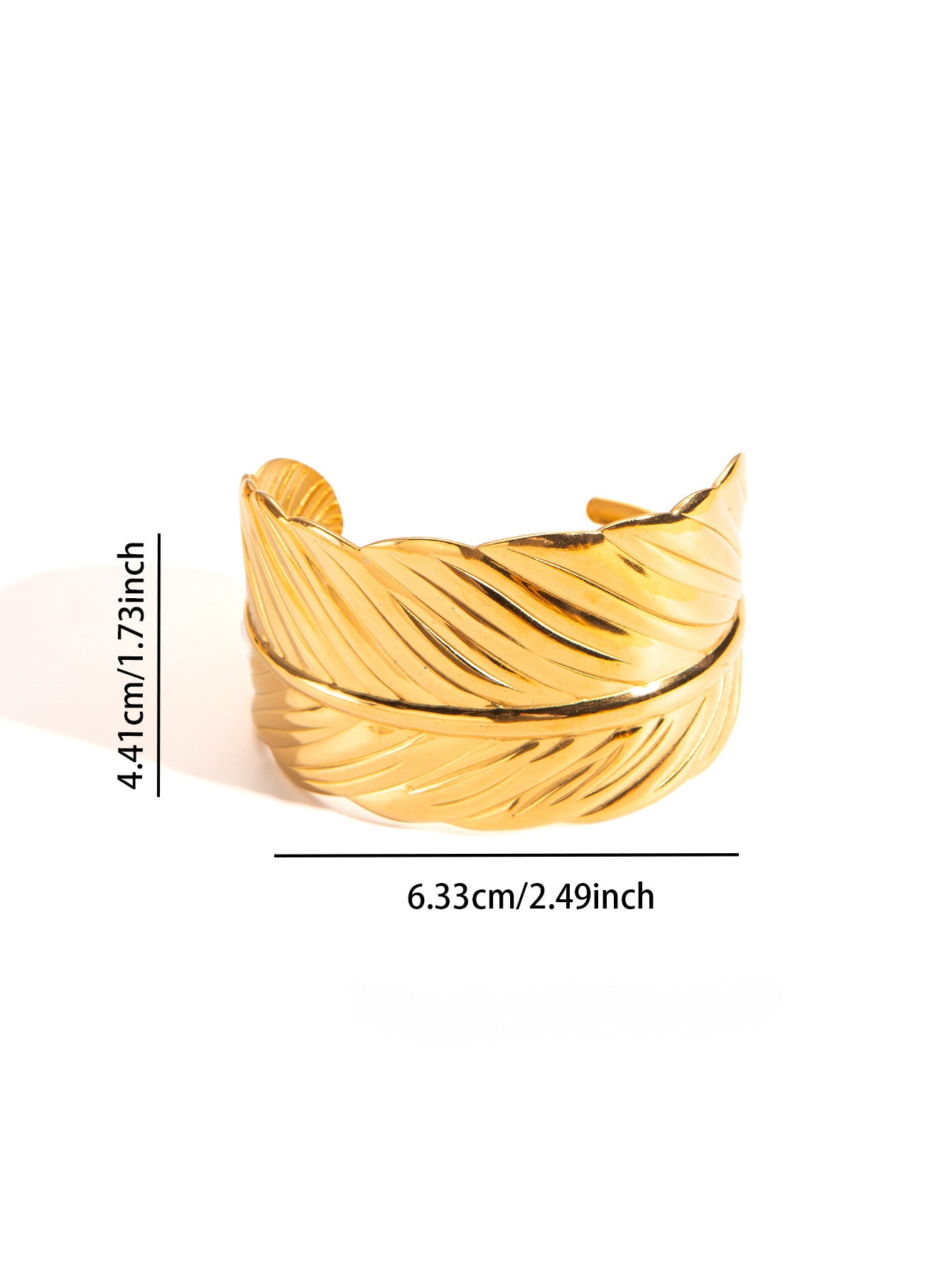 Feather Whirl Cuff Bangle