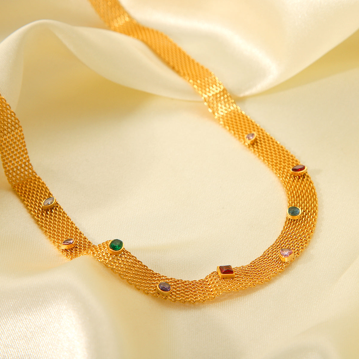 Golden Orbit Choker Necklace