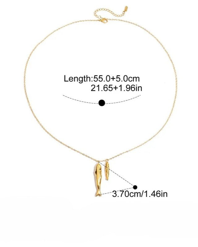 Pisces Twin Necklace