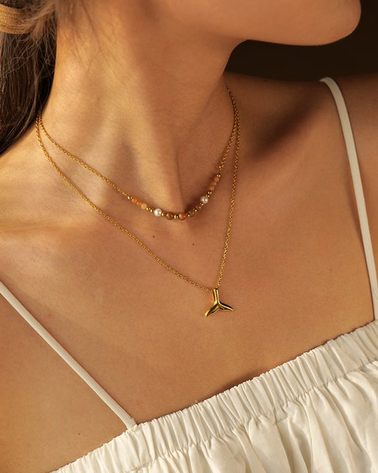 Little Fin Charm Necklace