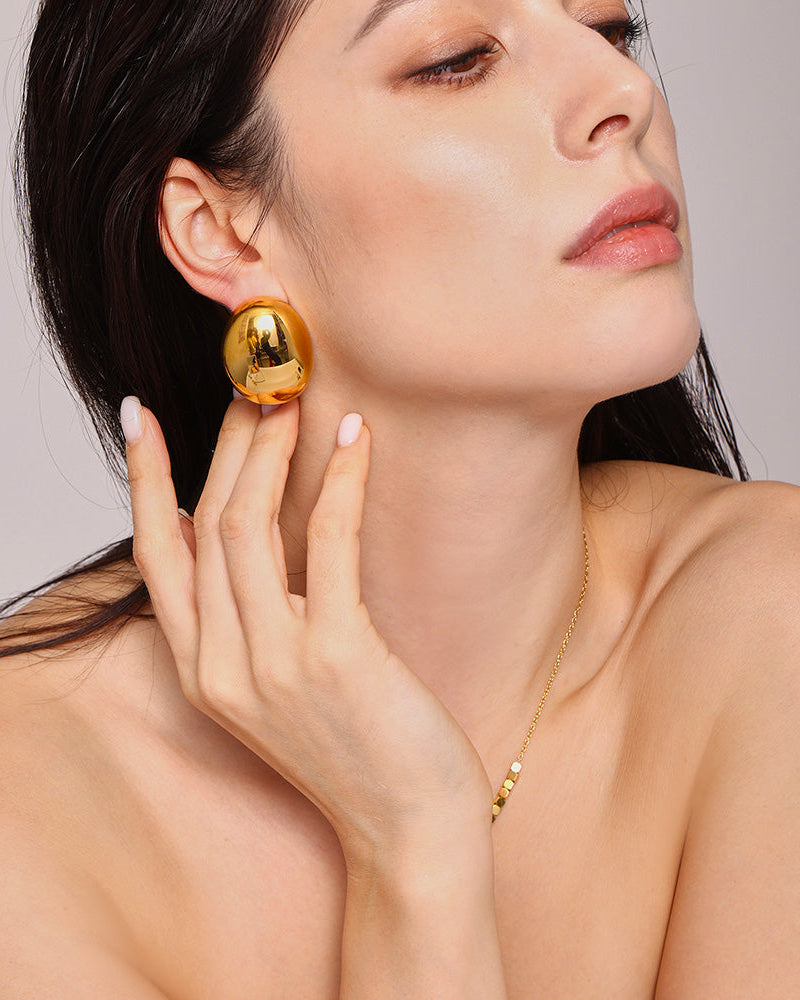 Golden Mirage Stud Earring