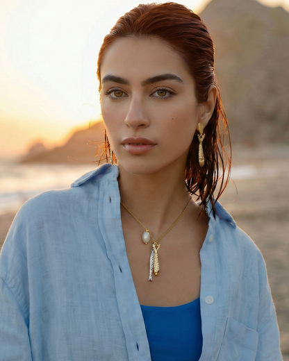 Seafarer Spirit Fish Drop Earring