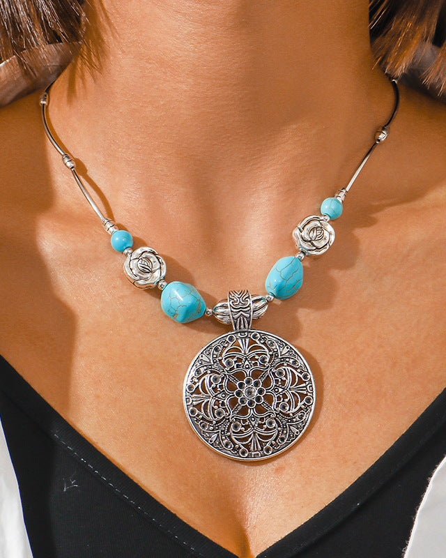 Silvora Charm Reto Necklace