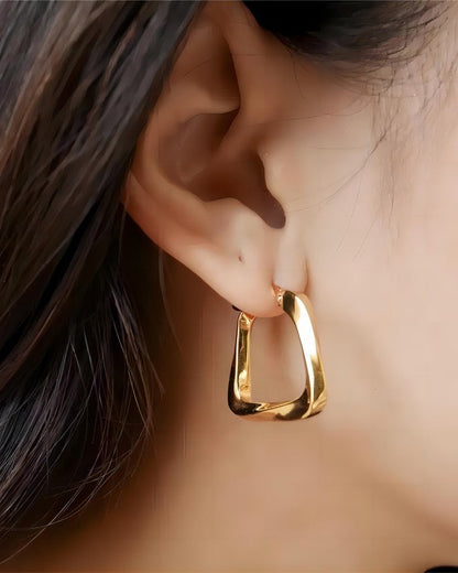 Golden Flex Hoop Earring
