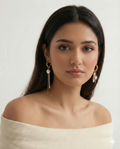 Astryx Pearl Drop Earrings