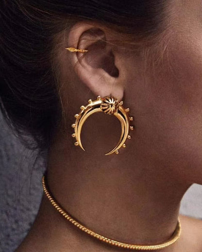Moonflare Stud Earring
