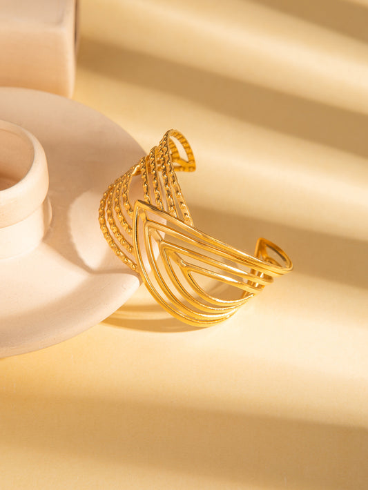 Aero Line Cuff Bangle