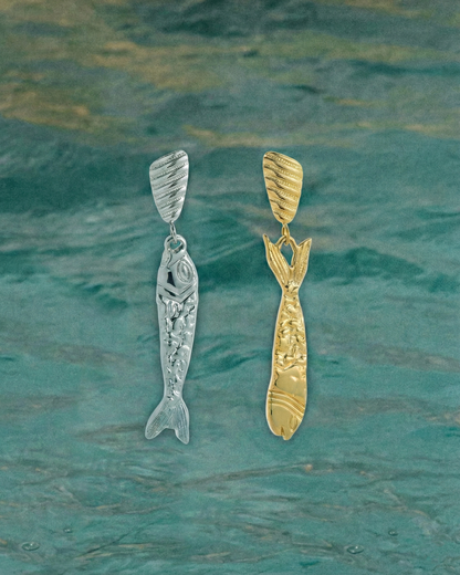Seafarer Spirit Fish Drop Earring
