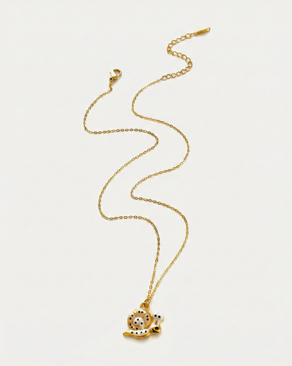 Tideborne Snail Charm Necklace