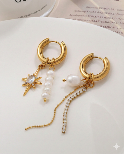 Astryx Pearl Drop Earrings