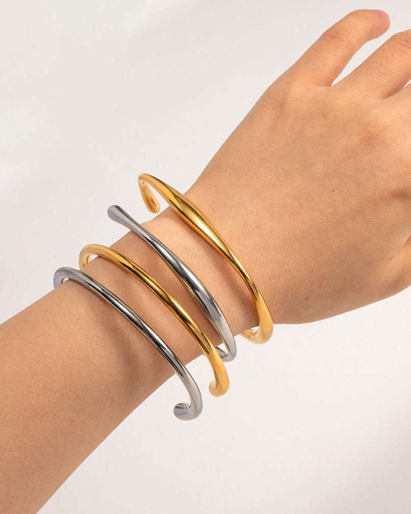 Bermuda Silver Cuff Bangle