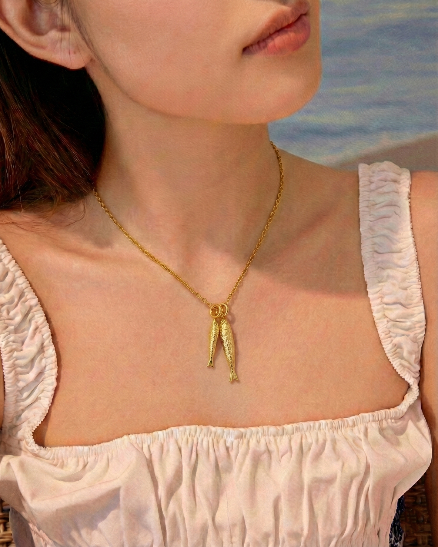Ichthys Twin Pendant Necklace