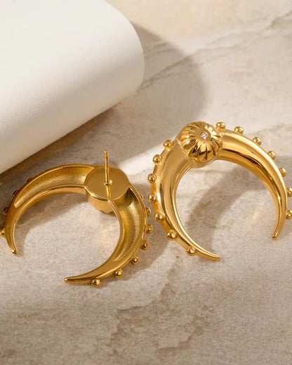 Moonflare Stud Earring