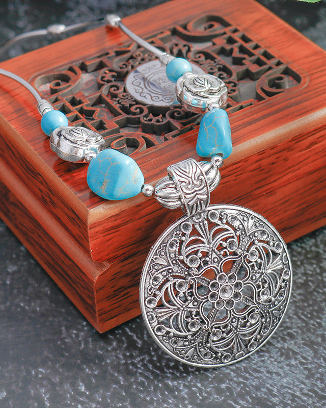 Silvora Charm Reto Necklace