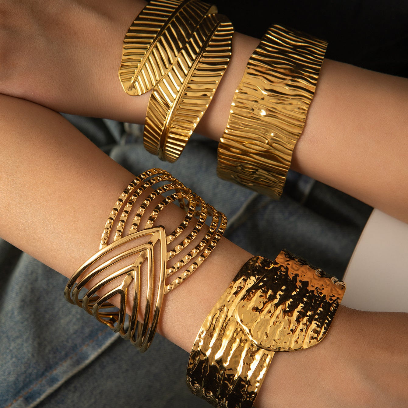 Dune Wave Cuff Bangle