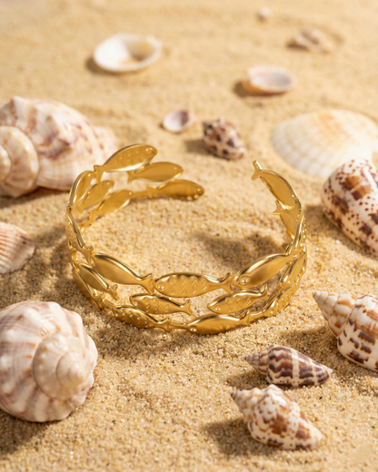 Oceanis Wave Golden Cuff