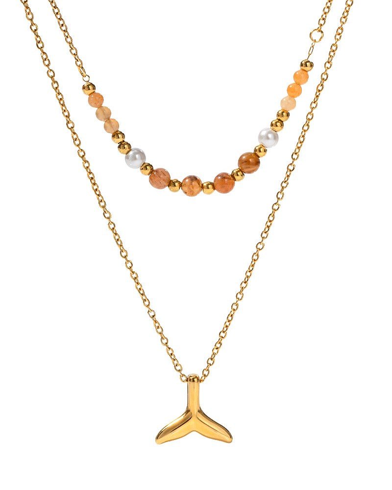 Little Fin Charm Necklace