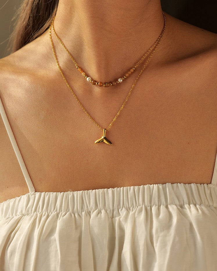 Little Fin Charm Necklace