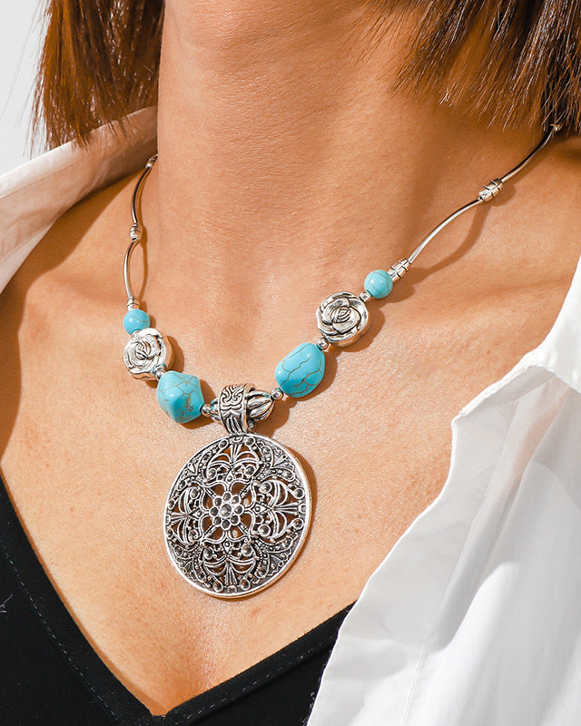 Silvora Charm Reto Necklace