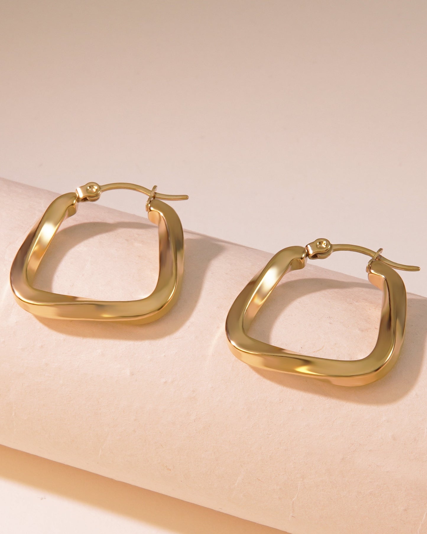 Golden Flex Hoop Earring