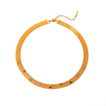 Golden Orbit Choker Necklace