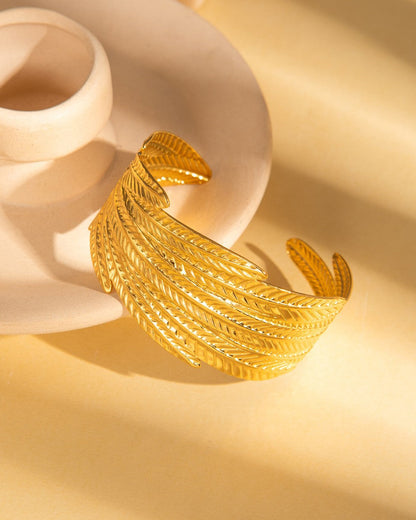 Golden Fern Cuff