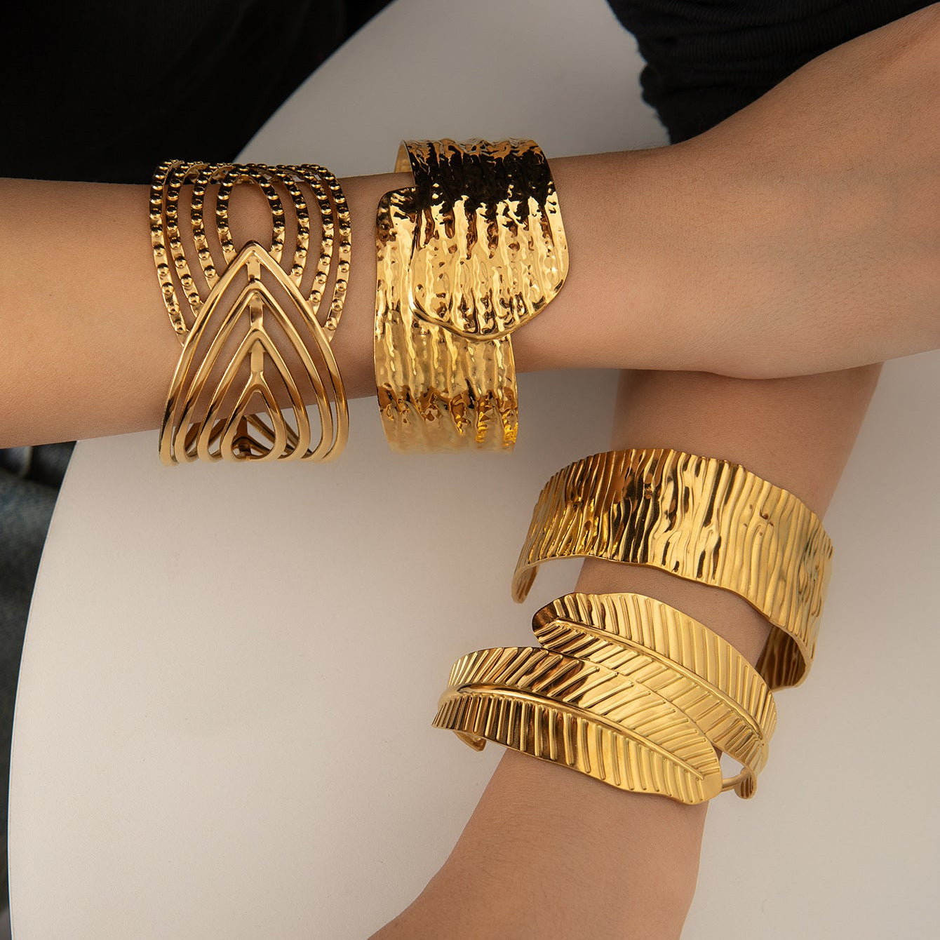 Dune Wave Cuff Bangle