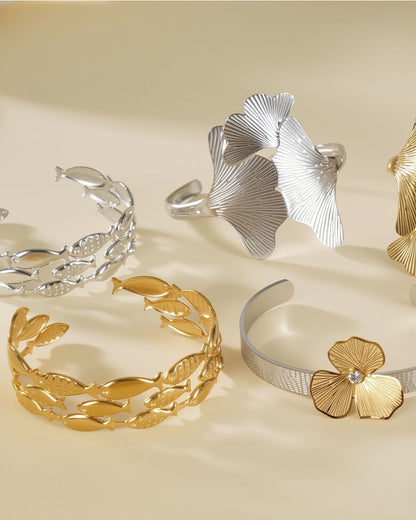 Oceanis Wave Golden Cuff