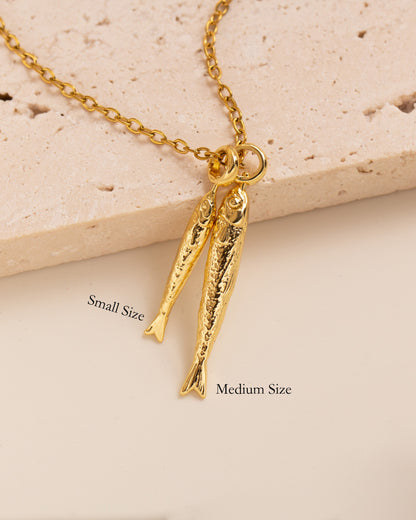 Ichthys Twin Pendant Necklace