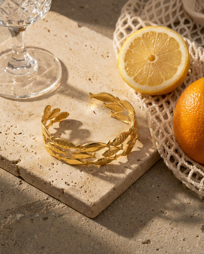 Oceanis Wave Golden Cuff