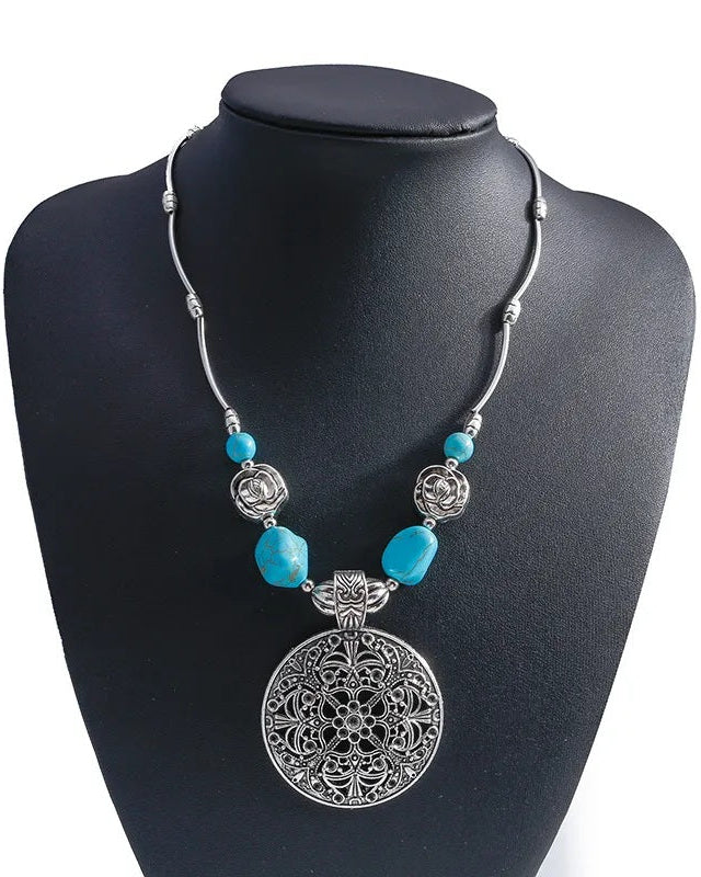 Silvora Charm Reto Necklace