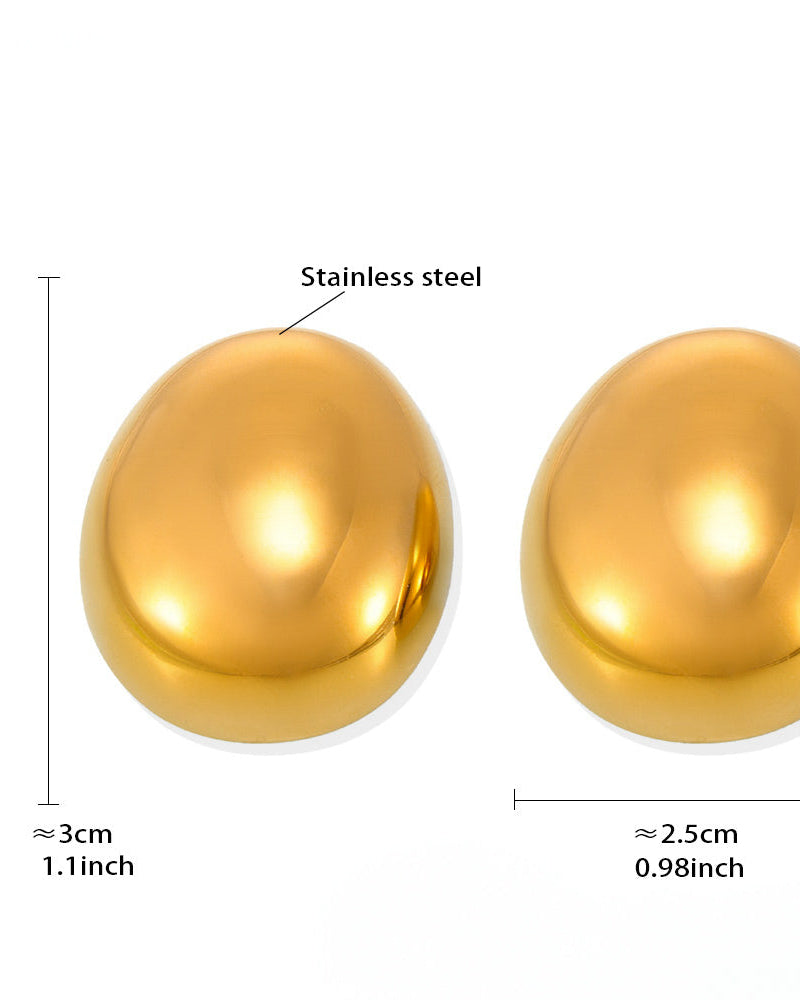 Golden Mirage Stud Earring