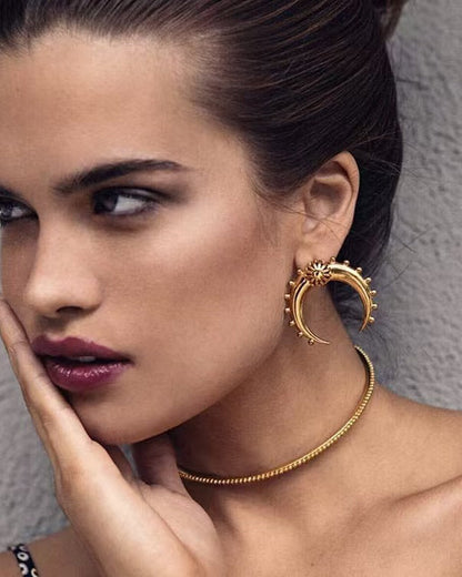 Moonflare Stud Earring
