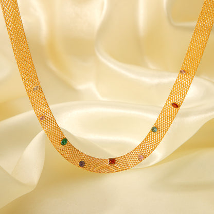 Golden Orbit Choker Necklace