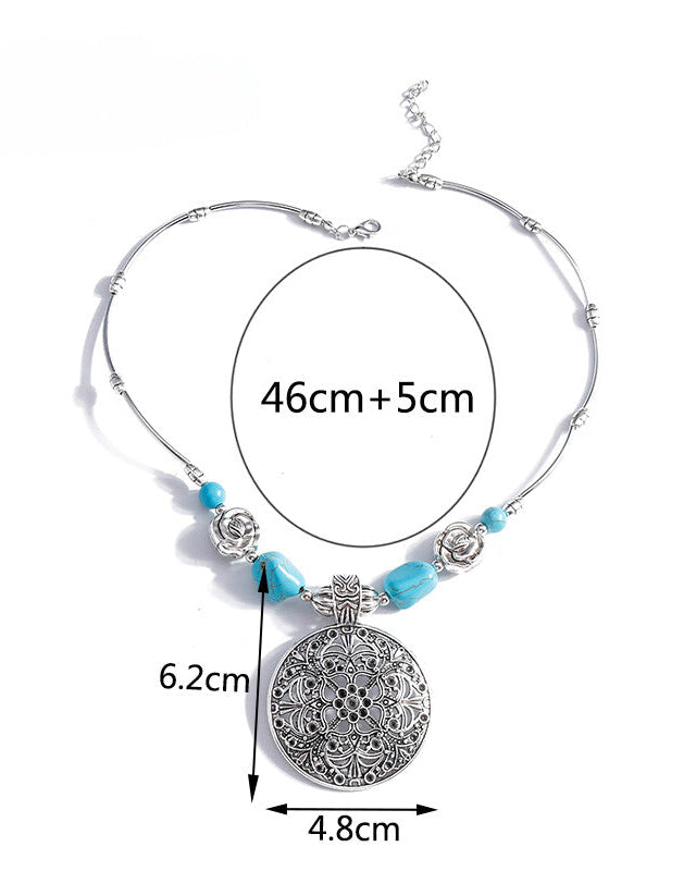 Silvora Charm Reto Necklace