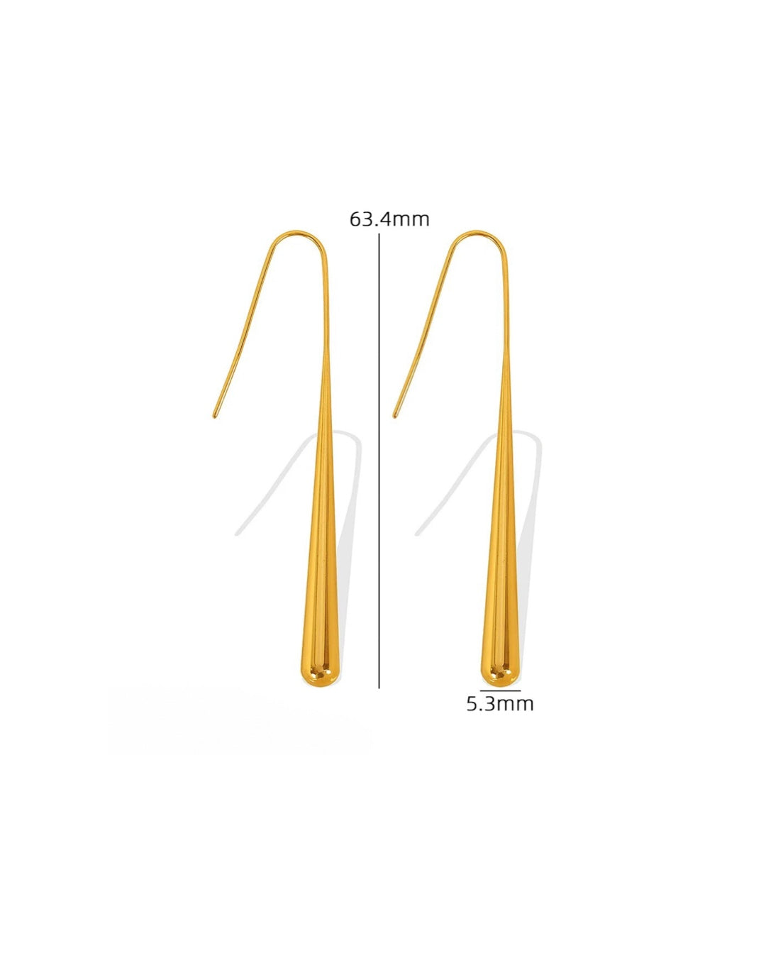 Dewelle Water Droplet Ear Hook