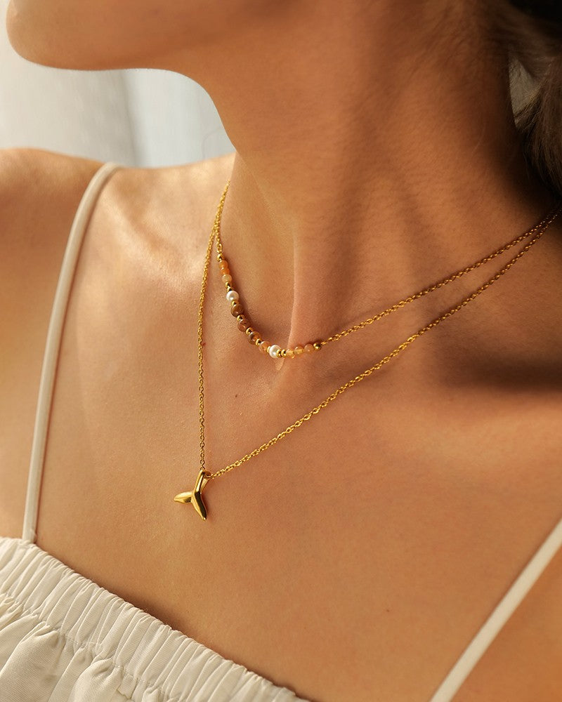 Little Fin Charm Necklace