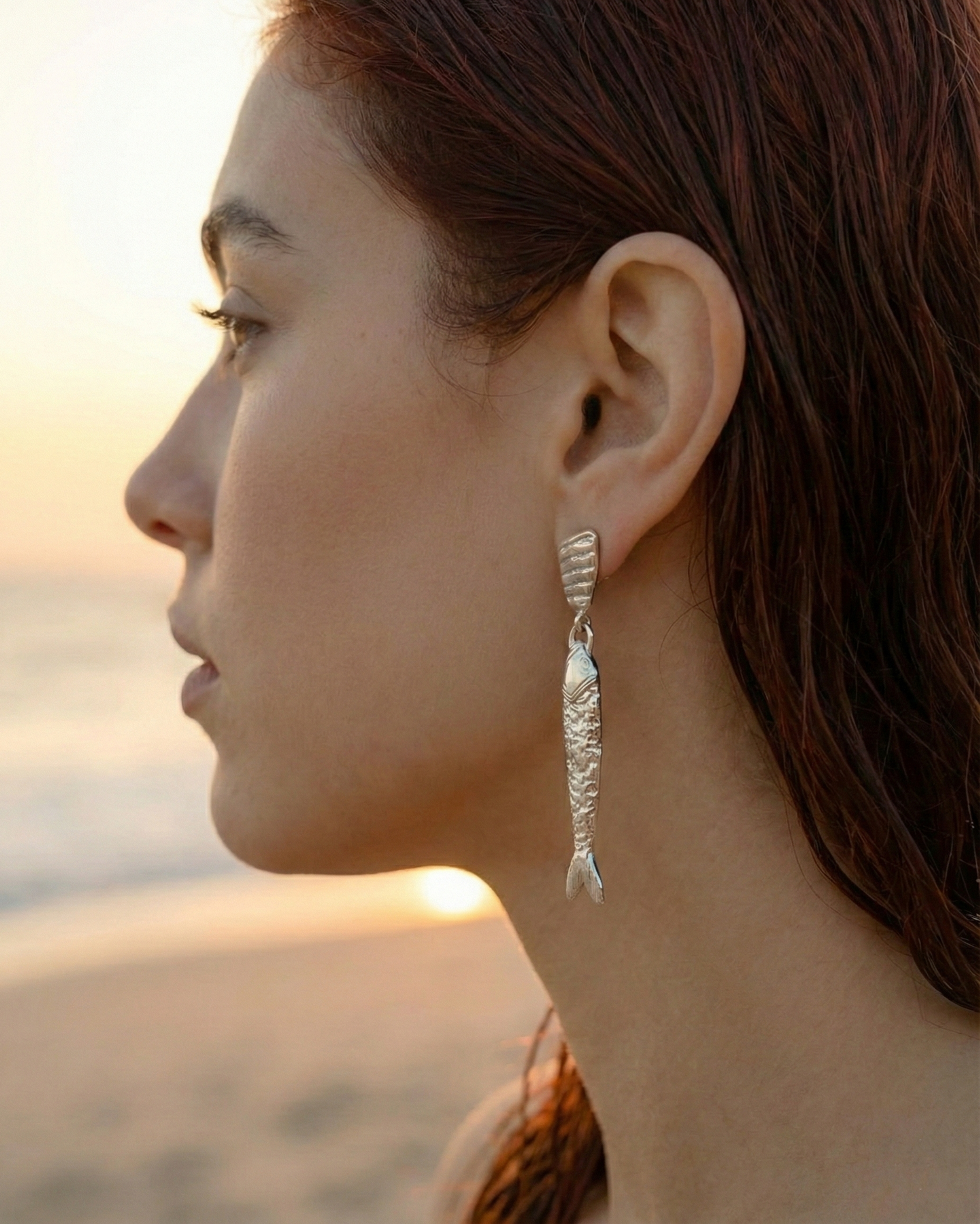 Seafarer Spirit Fish Drop Earring