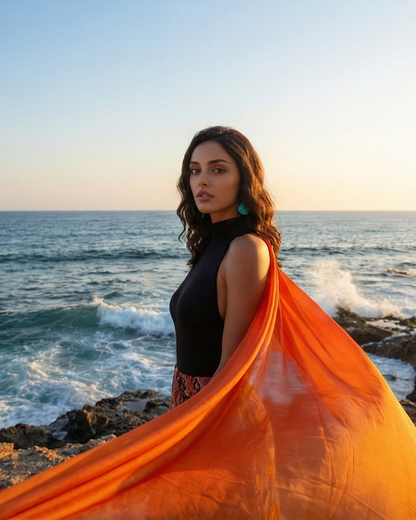 Blue Horizon Shell Earring