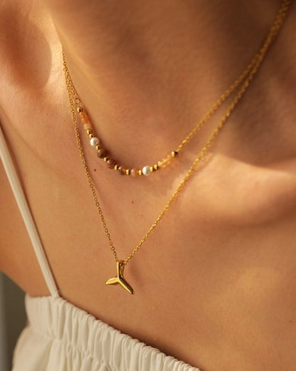 Little Fin Charm Necklace