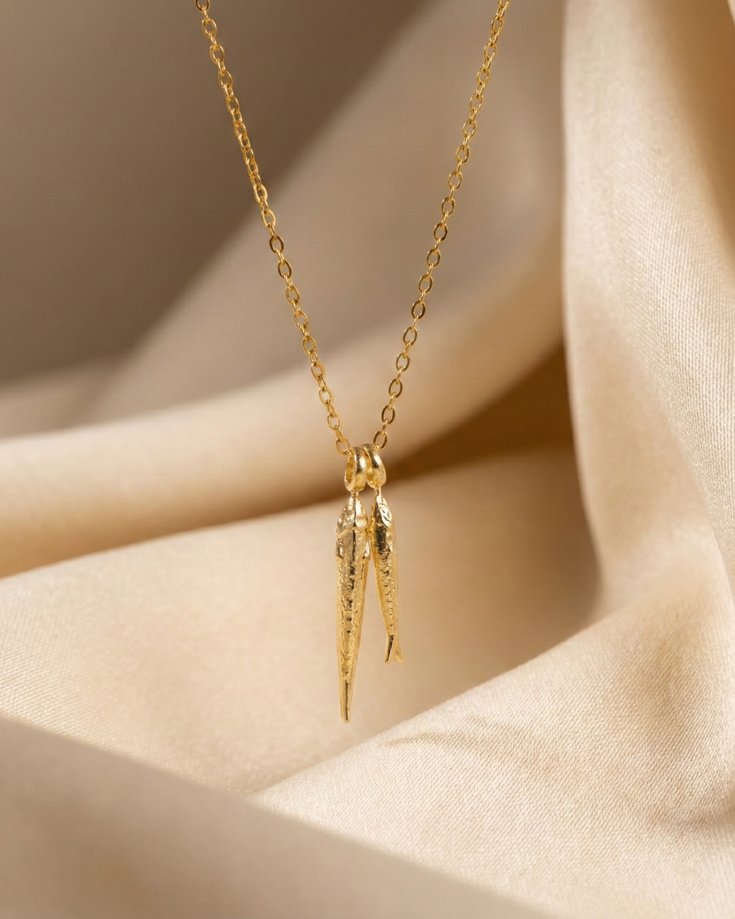 Ichthys Twin Pendant Necklace