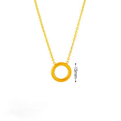 CIRCLE HALO NECKLACE