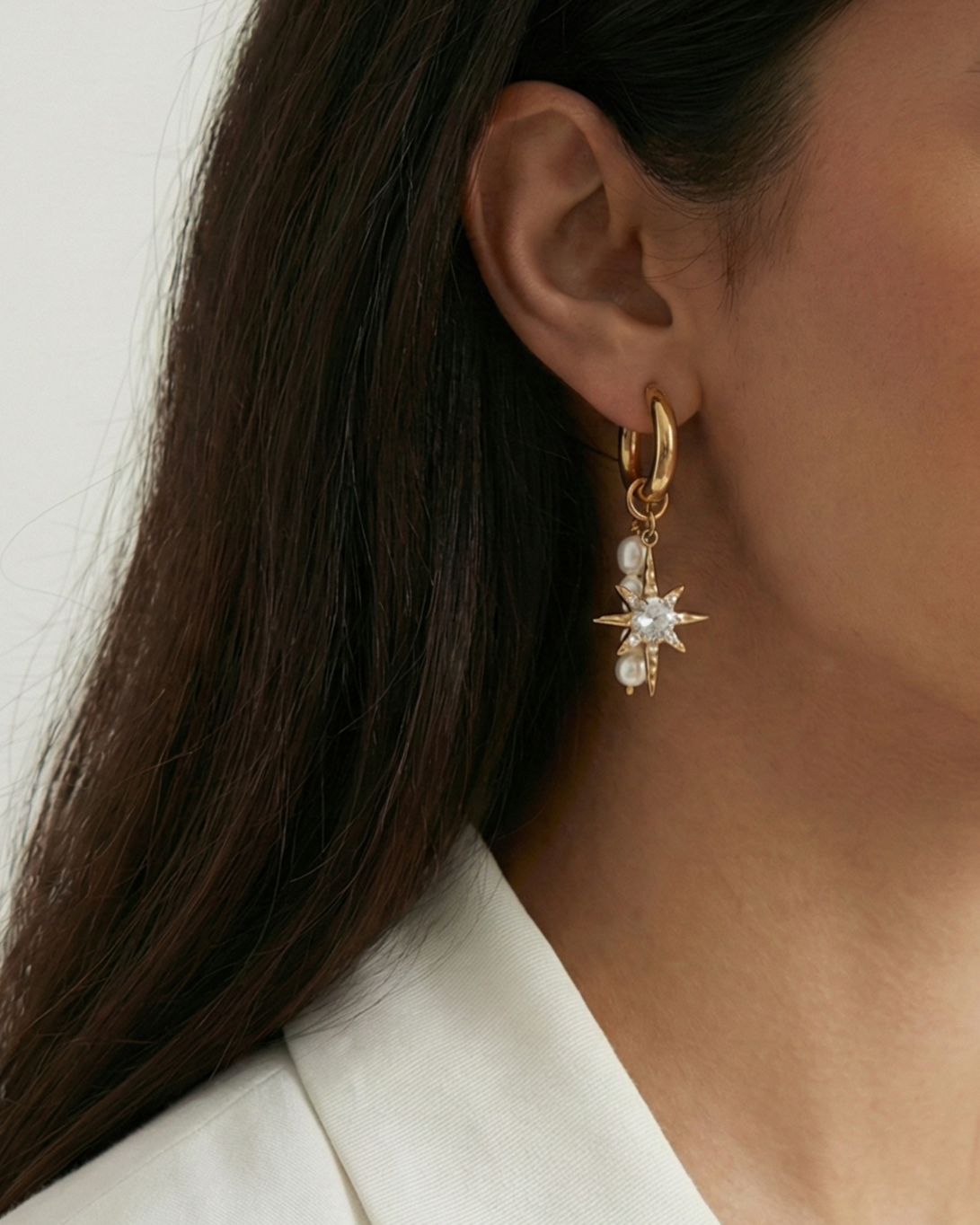 Astryx Pearl Drop Earrings
