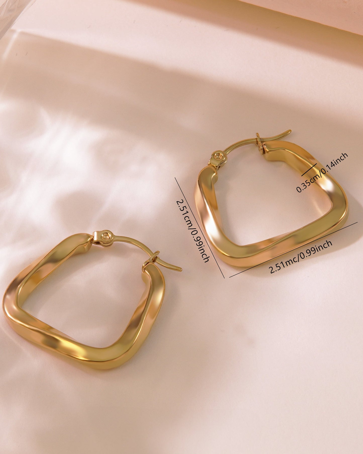 Golden Flex Hoop Earring