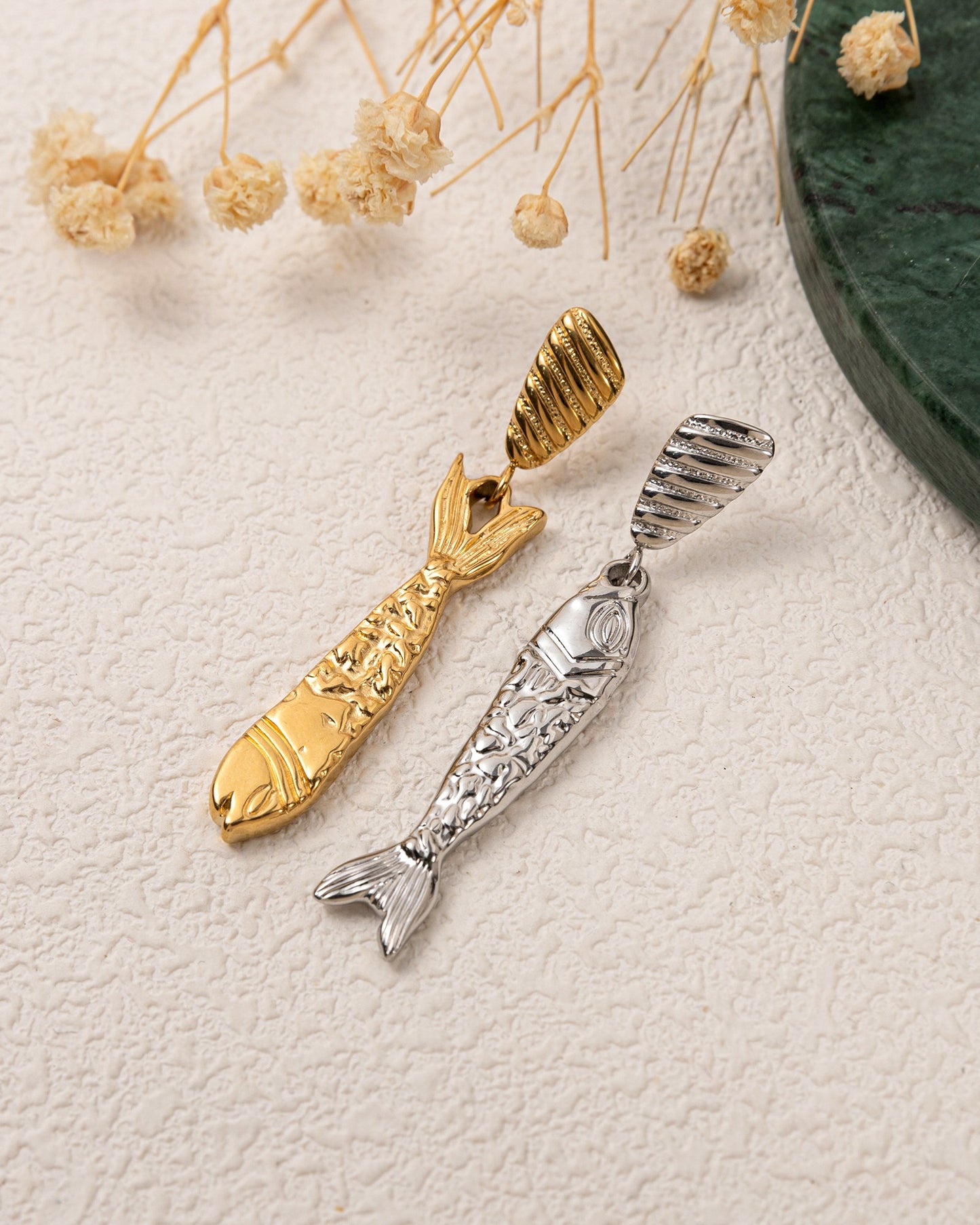 Seafarer Spirit Fish Drop Earring