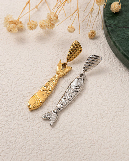 Seafarer Spirit Fish Drop Earring