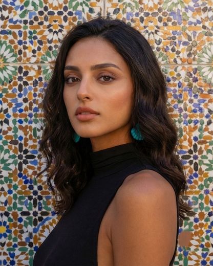 Blue Horizon Shell Earring