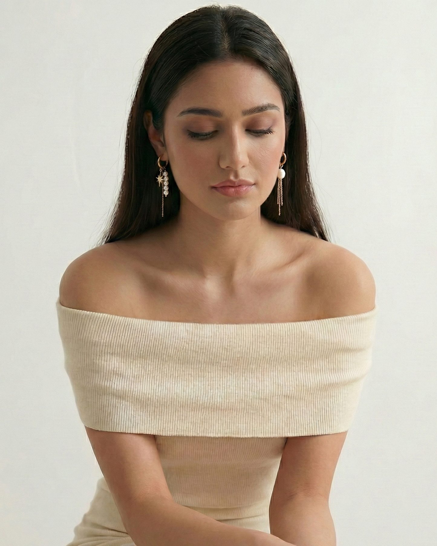 Astryx Pearl Drop Earrings