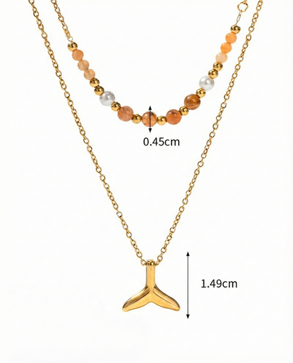 Little Fin Charm Necklace